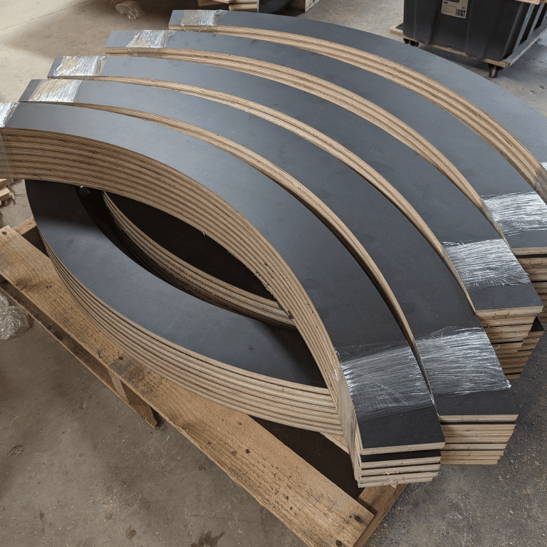 Curved formply components